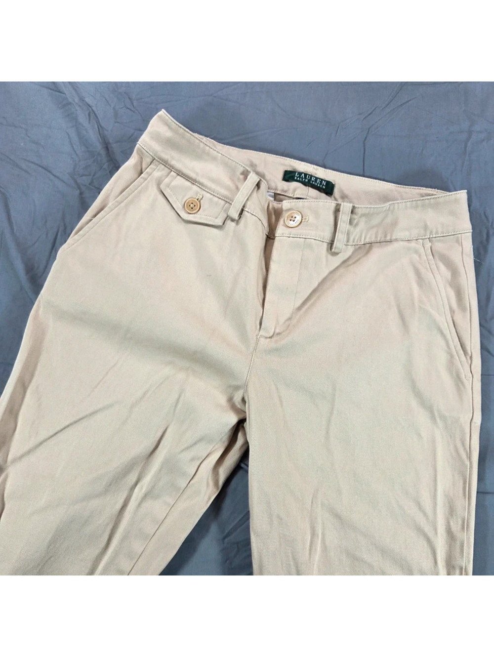 Lauren Ralph Lauren women's flat-front chino pants